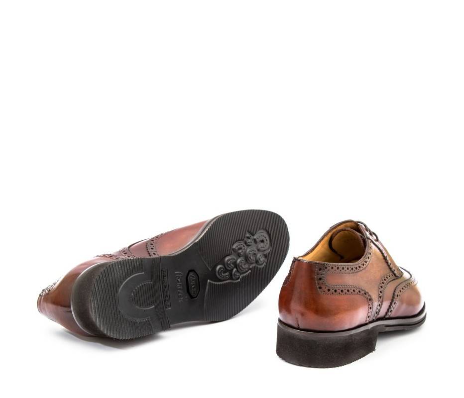 Pakerson DERBY PISA PELLE MARRONE WOOD Saldi Di Fabbrica