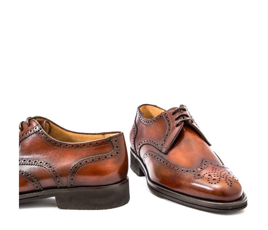 Pakerson DERBY PISA PELLE MARRONE WOOD Saldi Di Fabbrica