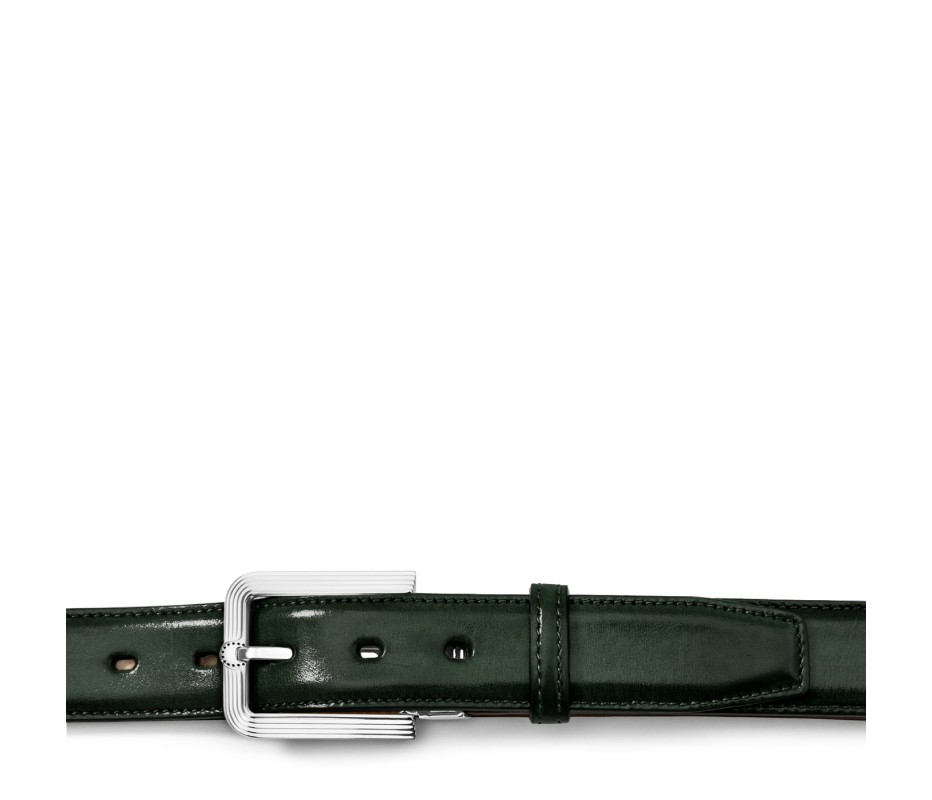 Pakerson FIBBIA FIESOLE PELLE VERDE TARTARUGA Offerta speciale
