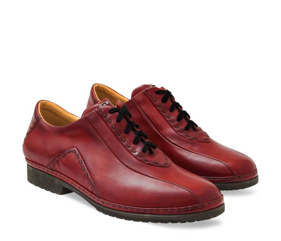 Pakerson DERBY BOLGHERI PELLE ROSSO BORDEAUX Lightning offer