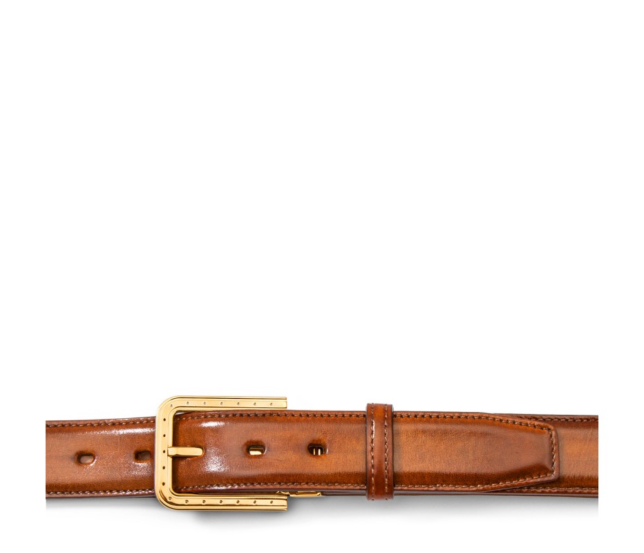 Pakerson FIBBIA RIPA PELLE MARRONE WOOD Latest stili