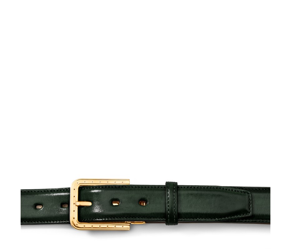 Pakerson FIBBIA RIPA PELLE VERDE TARTARUGA Fino al 50% di sconto