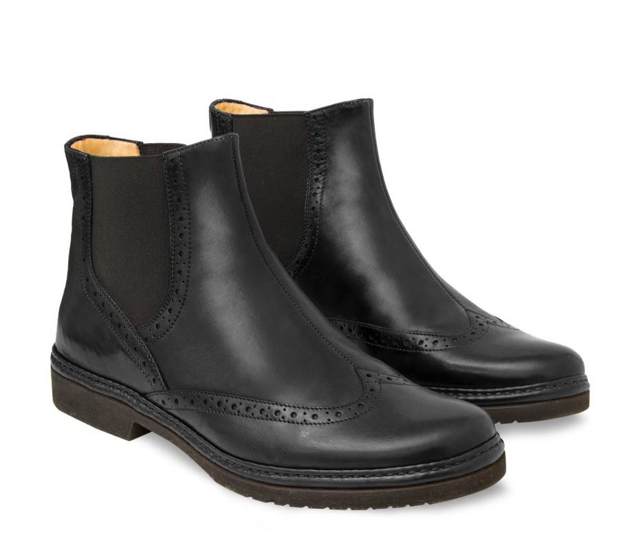 Pakerson STIVALETTO COLLODI PELLE NERA Officina