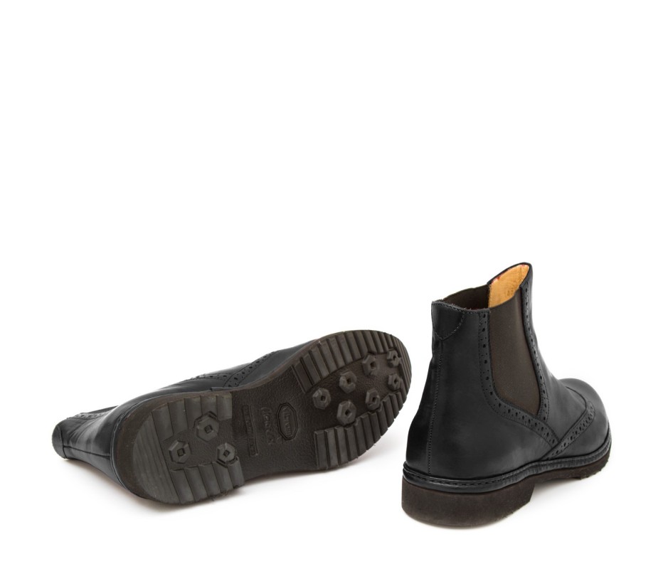 Pakerson STIVALETTO COLLODI PELLE NERA Officina