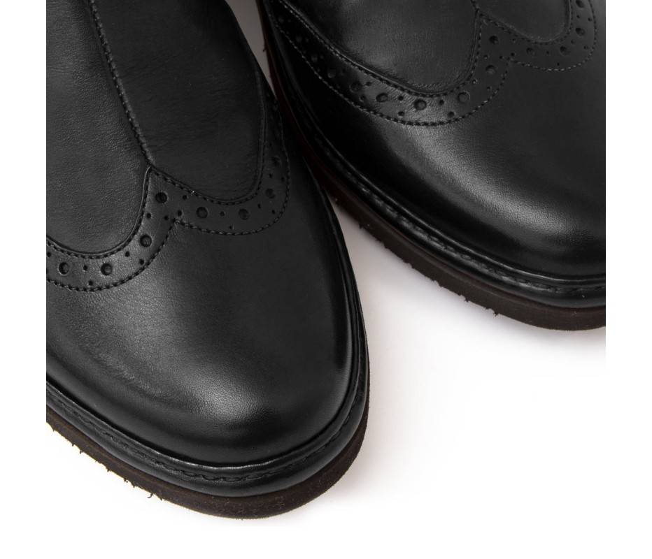 Pakerson STIVALETTO COLLODI PELLE NERA Officina