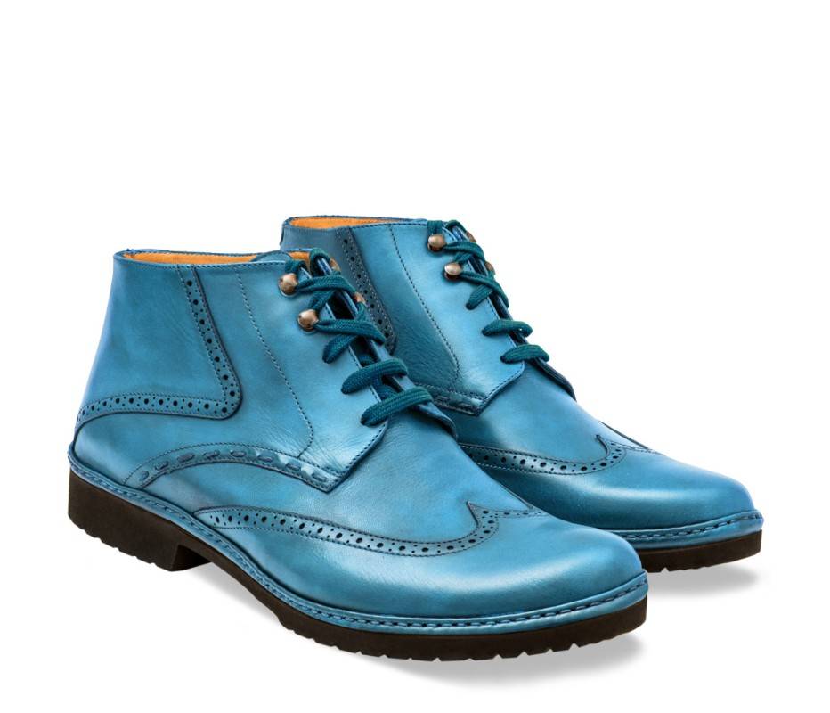 Pakerson POLACCHINO CERTALDO PELLE AZZURRO CIELO Duty-free