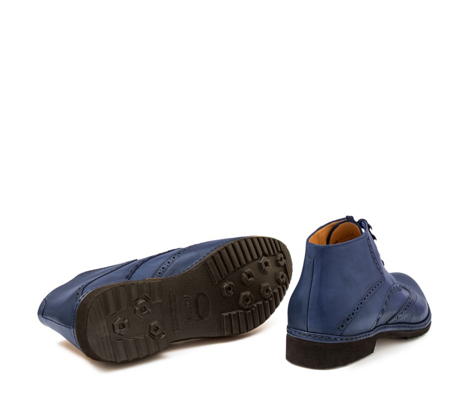Pakerson POLACCHINO CERTALDO PELLE BLU NAVY 50% di sconto per tempo limitato