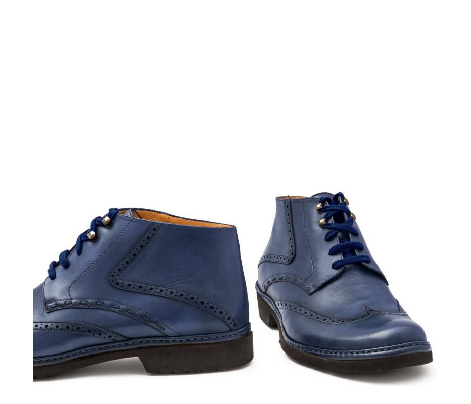 Pakerson POLACCHINO CERTALDO PELLE BLU NAVY 50% di sconto per tempo limitato