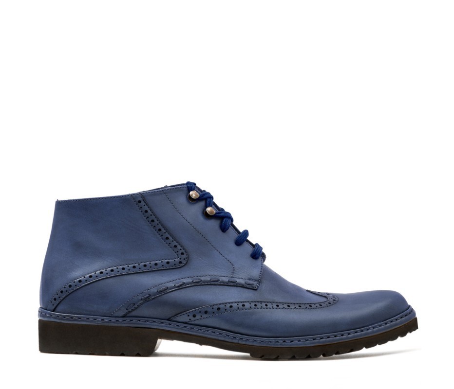 Pakerson POLACCHINO CERTALDO PELLE BLU NAVY 50% di sconto per tempo limitato