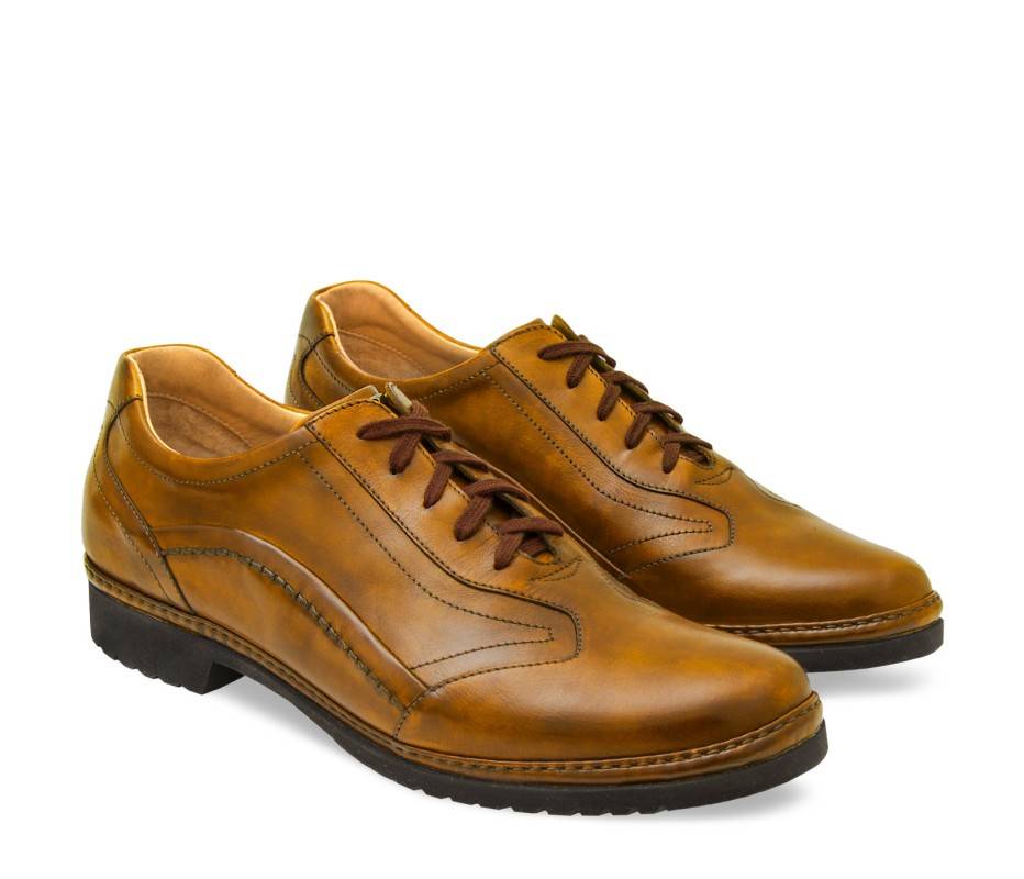 Pakerson DERBY PIENZA PELLE GIALLO SENAPE Convenienza