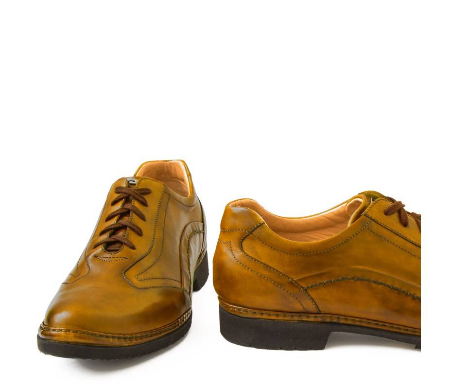 Pakerson DERBY PIENZA PELLE GIALLO SENAPE Convenienza