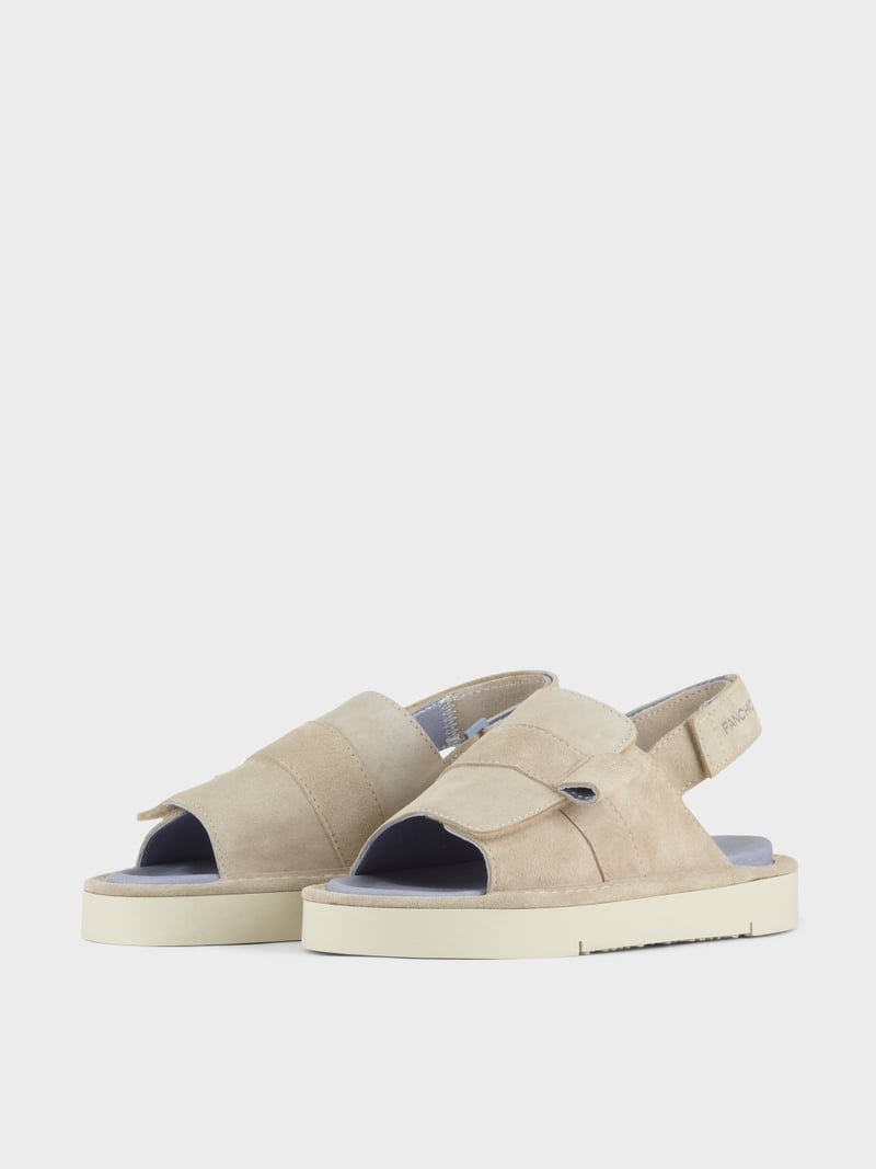 Panchic SANDALO P67 DONNA IN SUEDE E MICROFIBRA NEBBIA Promozione