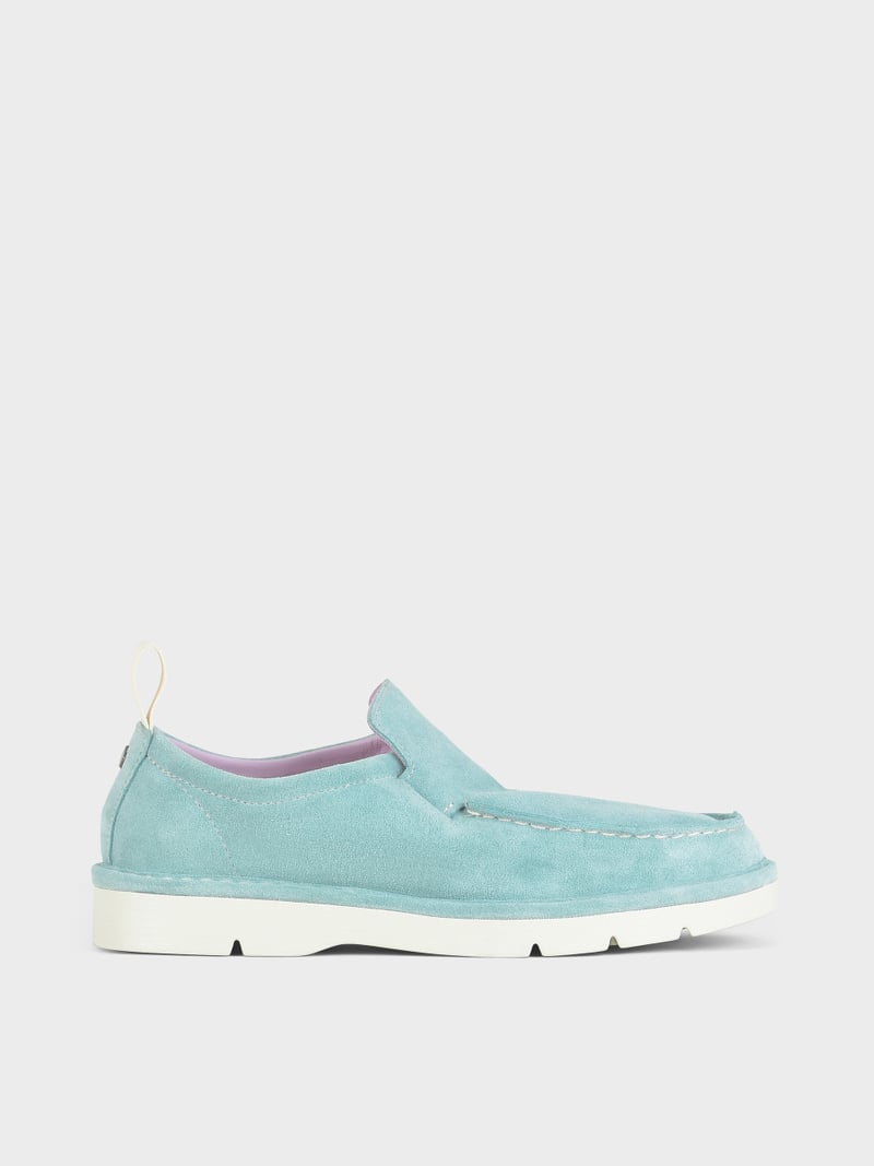 Panchic SLIP ON P19 DONNA IN SUEDE ACQUAMARINA In Vendita