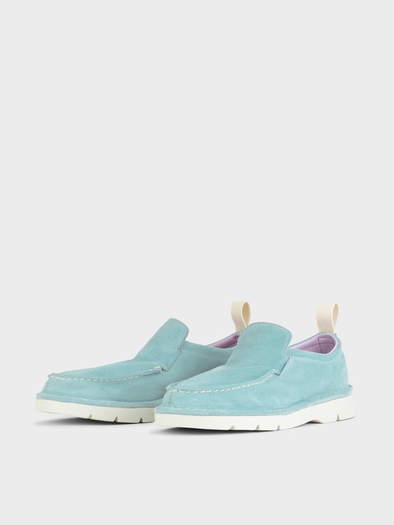 Panchic SLIP ON P19 DONNA IN SUEDE ACQUAMARINA In Vendita