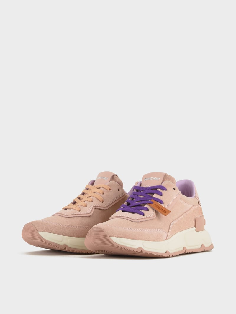 Panchic SNEAKER P06 DONNA IN SUEDE E PELLE ROSA CIPRIA Saldi