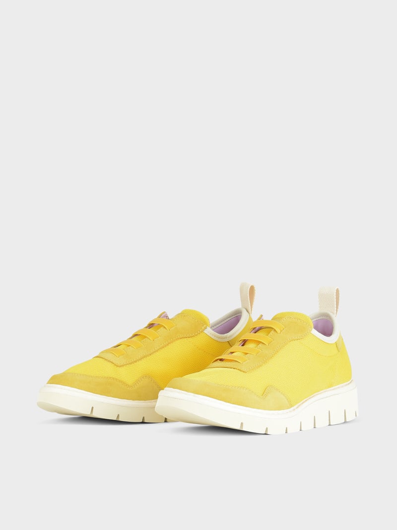 Panchic SLIP ON P05 DONNA IN MESH E SUEDE GIALLO 2025