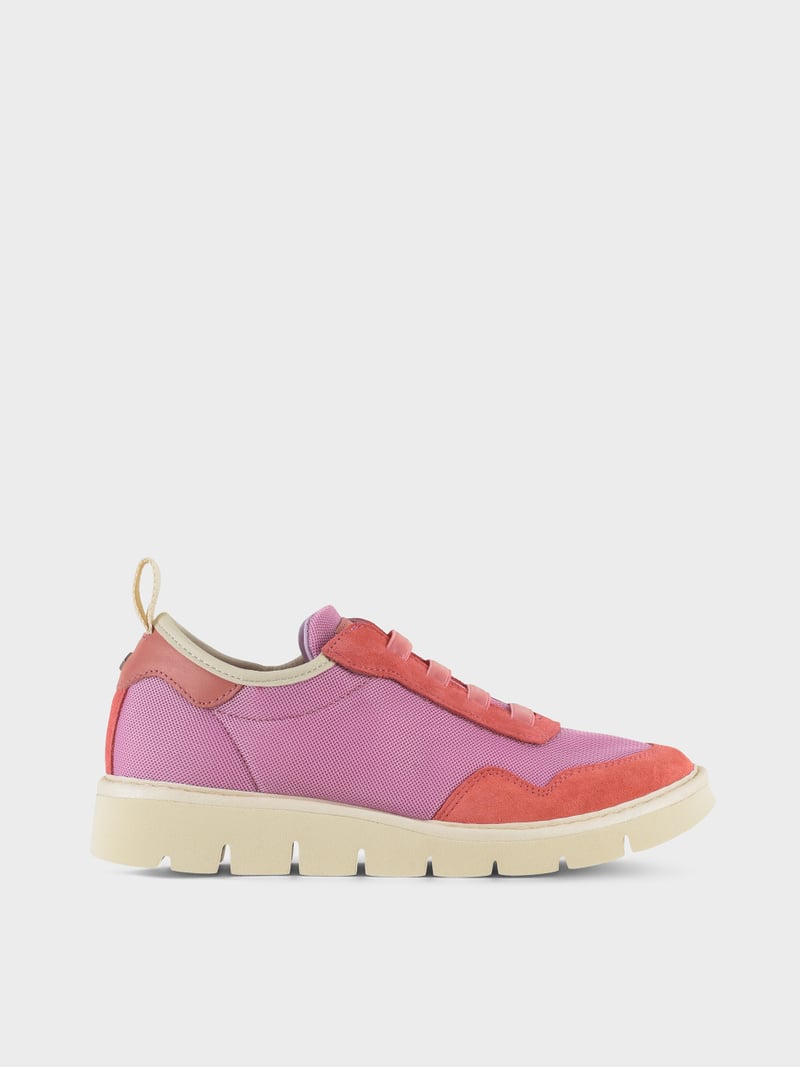 Panchic SLIP ON P05 DONNA IN MESH E SUEDE ROSA Italy