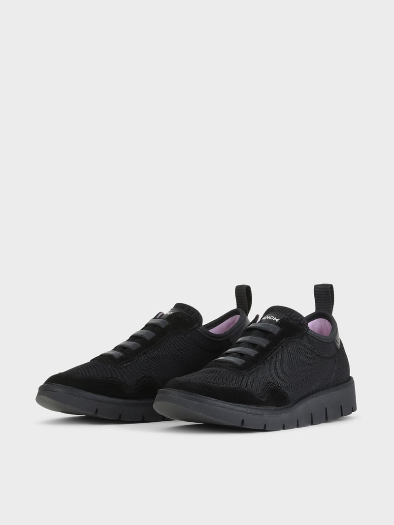 Panchic SLIP ON P05 DONNA IN MESH E SUEDE NERO Sconto