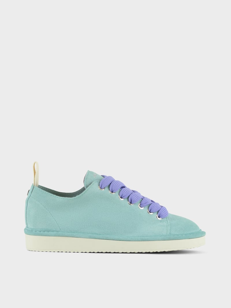 Panchic SCARPA ALLACCIATA P01 DONNA IN SUEDE ACQUAMARINA-VIOLA Fino Al -60%