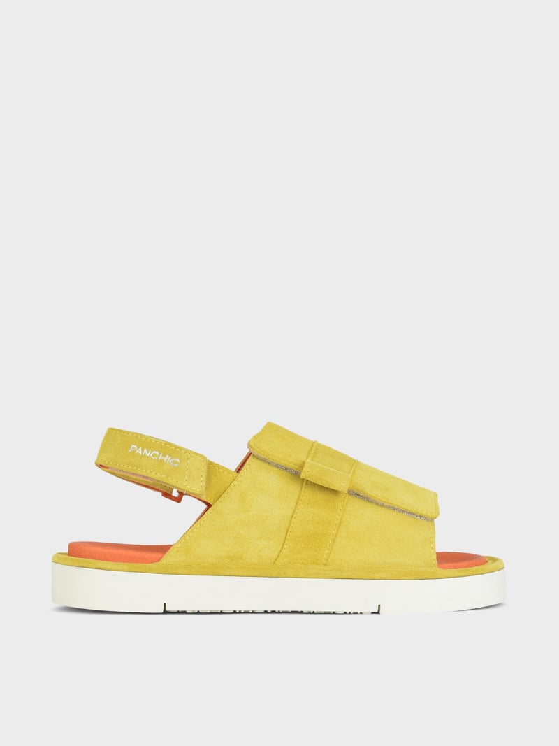 Panchic SANDALO P67 UOMO IN SUEDE E MICROFIBRA GIALLO Novità