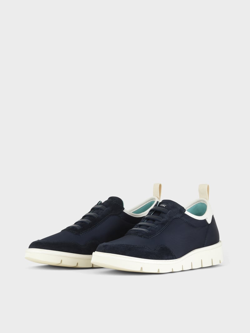 Panchic SLIP ON P05 UOMO IN NYLON E SUEDE COBALTO In Vendita