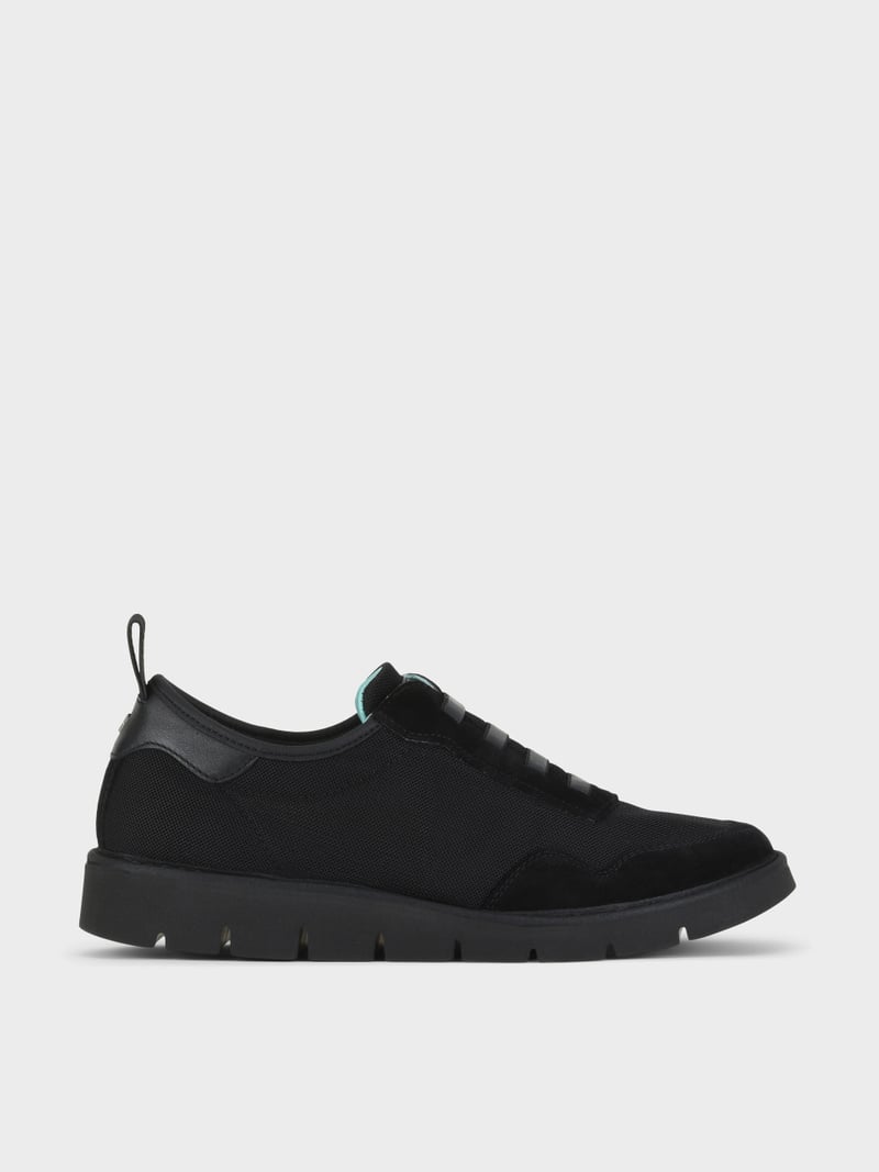 Panchic SLIP ON P05 UOMO IN MESH E SUEDE NERO Saldi
