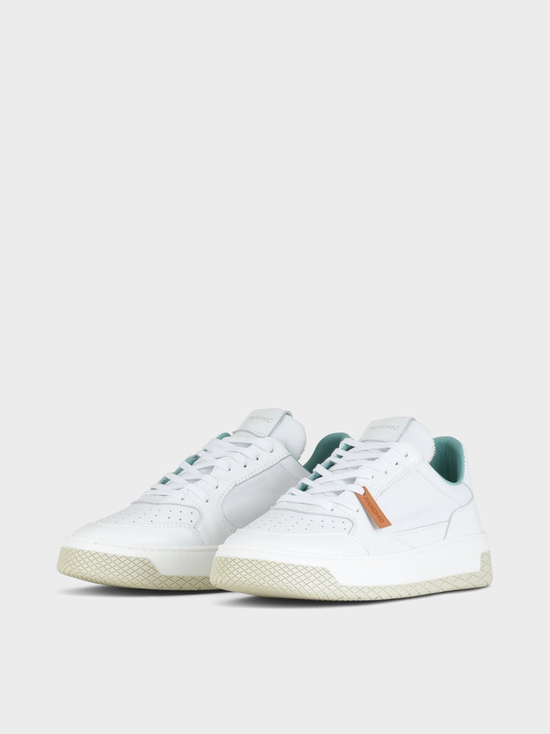 Panchic SNEAKER LOW P02 UOMO IN PELLE BIANCO Vendita Economica
