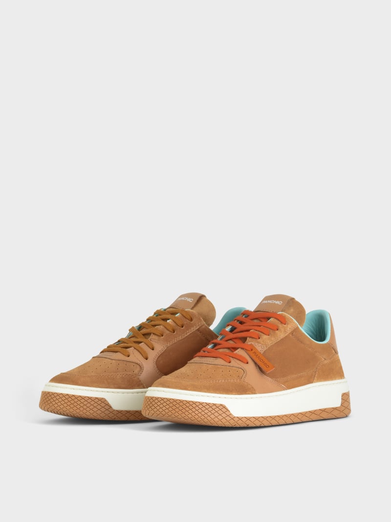 Panchic SNEAKER LOW P02 UOMO IN SUEDE E PELLE BISCOTTO I Più Venduti