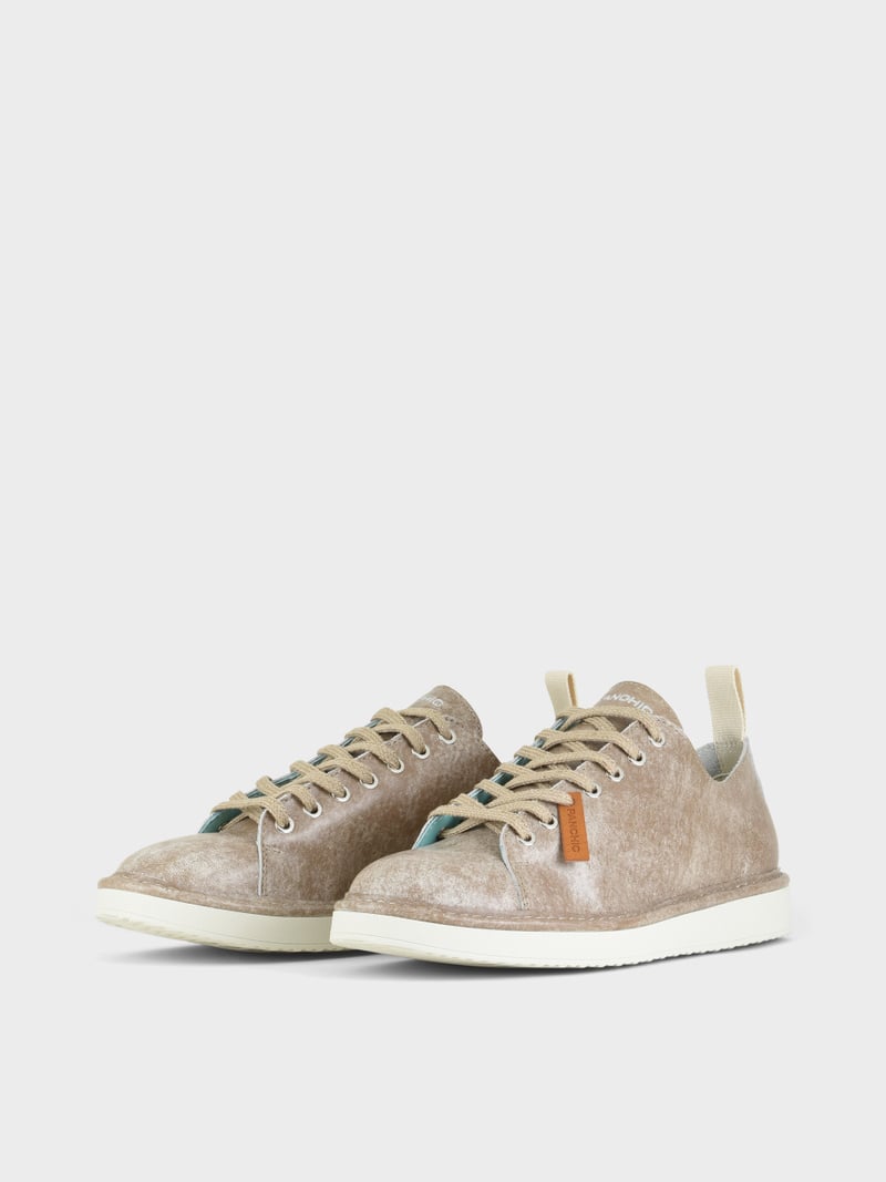 Panchic SCARPA ALLACCIATA P01 UOMO IN PELLE CON FINISH AVIATOR NOCE 2025