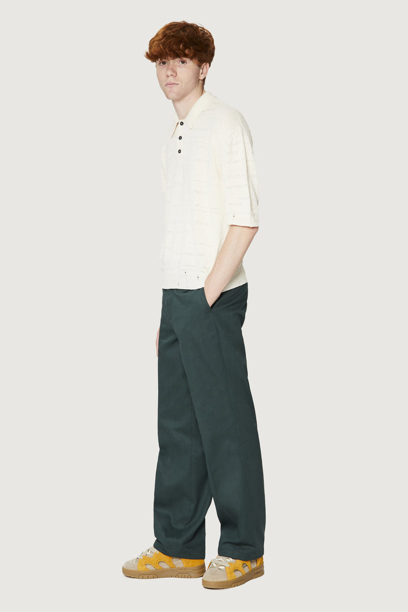 ﻿Paura ADAM KNIT POLO SHIRT OFF WHITE Nuovo
