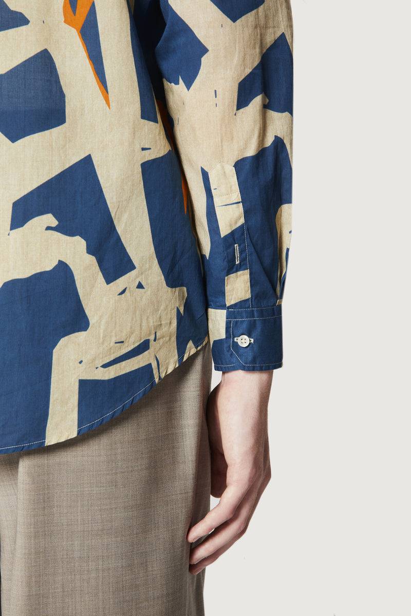 Paura BRUCE OVERSIZED SHIRT MODULO BLUE Spedizione Gratuita