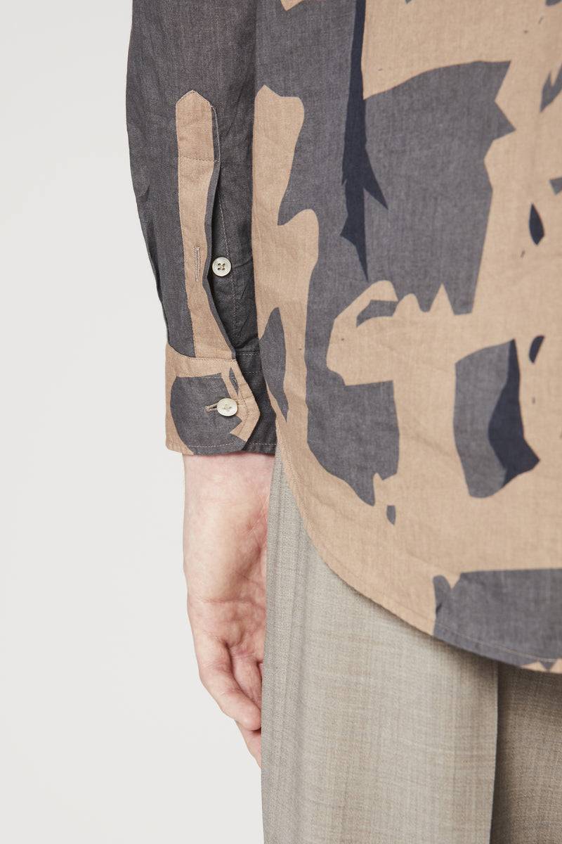 Paura BRUCE OVERSIZED SHIRT MODULO MUD Pezzi Unici