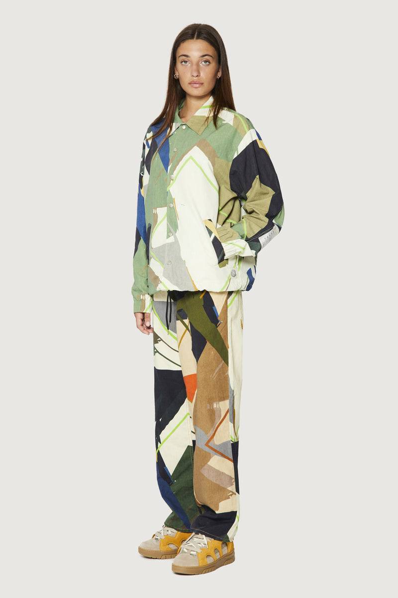 Paura CARA COACH JACKET GREEN CAMO Soddisfazione Garantita