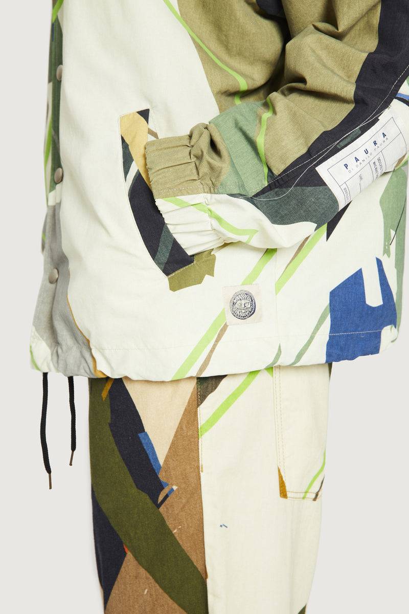 Paura CARA COACH JACKET GREEN CAMO Soddisfazione Garantita