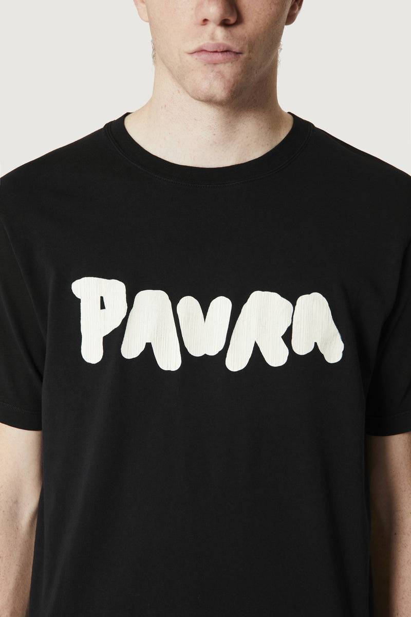 Paura COSTA OVERSIZED T-SHIRT BOLD LOGO BLACK Fino Al -60%