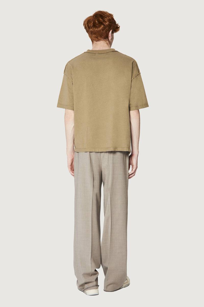 Paura COSTA OVERSIZED T-SHIRT BOLD LOGO MUD Shopping Online