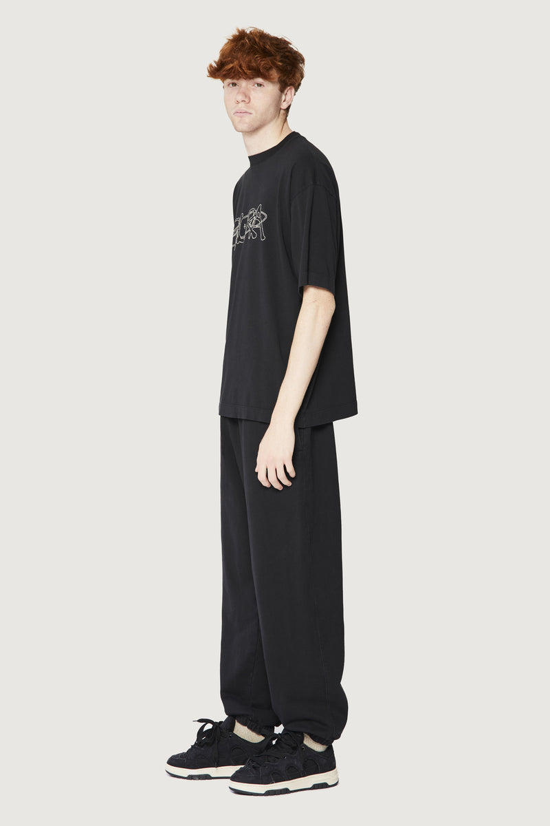 Paura COSTA OVERSIZED T-SHIRT COSMIC LOGO BLACK Affare Del Giorno