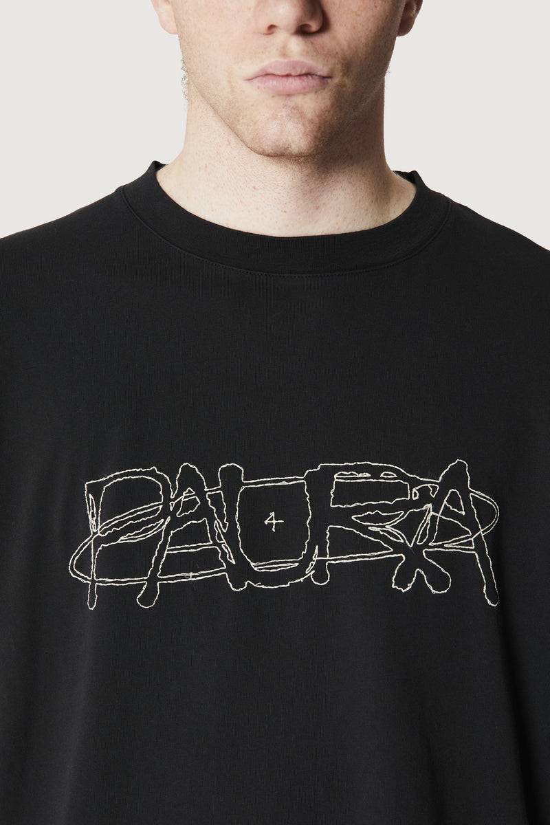 Paura COSTA OVERSIZED T-SHIRT COSMIC LOGO BLACK Affare Del Giorno