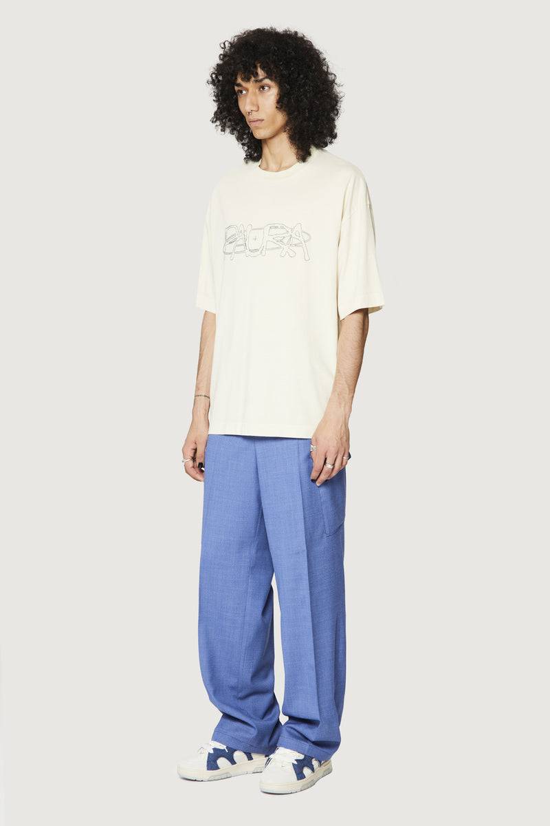 Paura COSTA OVERSIZED T-SHIRT COSMIC LOGO OFF-WHITE Sottocosto