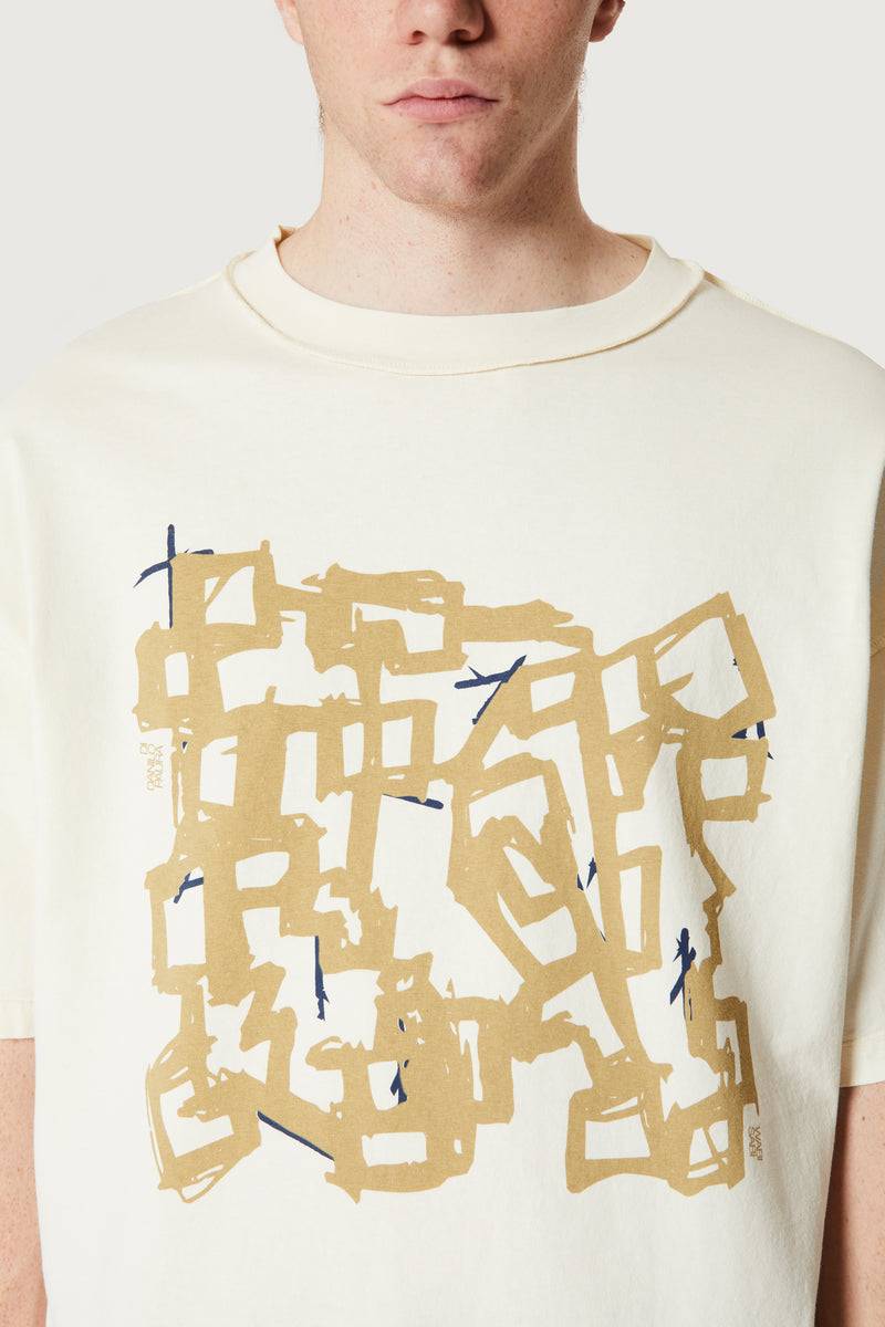 Paura COSTA OVERSIZED T-SHIRT MODULO OFF-WHITE Convenienza