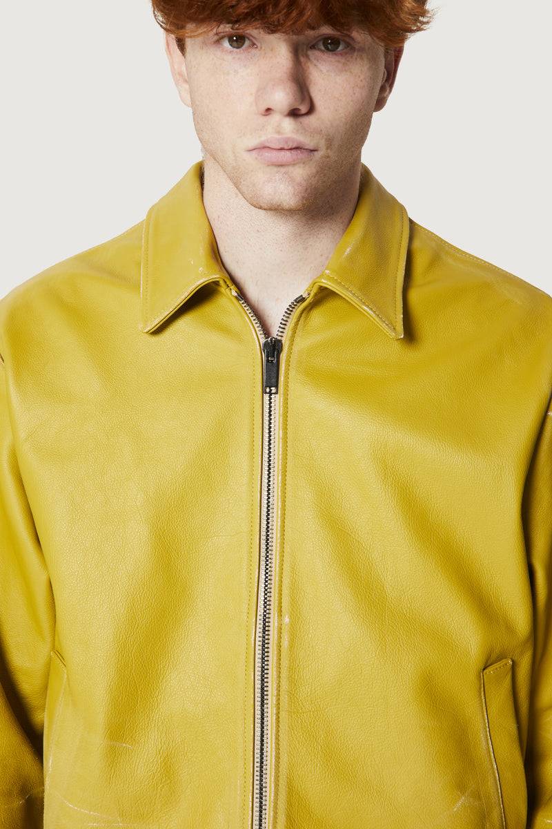 Paura EFREM LEATHER JACKET CEDAR Offerte