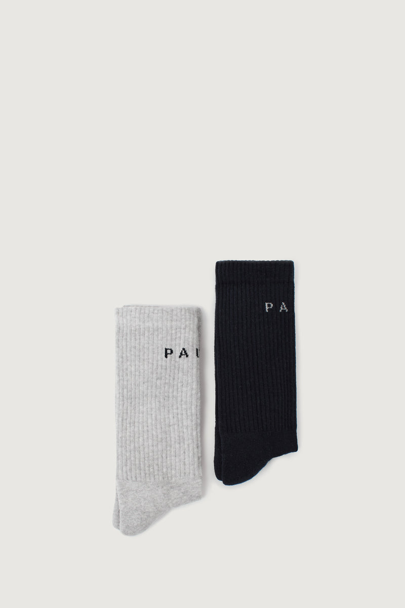 Paura ZEO SOCKS BI-PACK MELANGE GREY/NAVY BLUE I Più Venduti