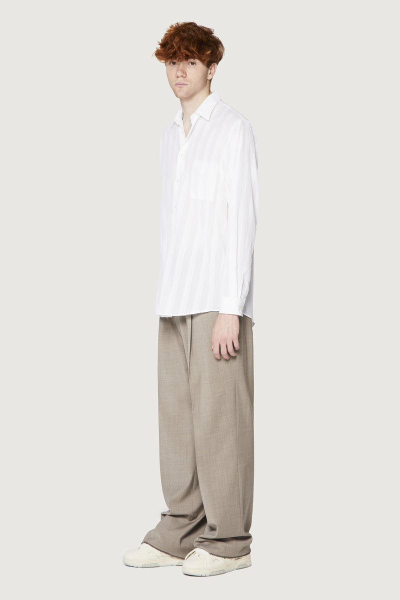 Paura ERZIN OVERSIZED SHIRT WHITE Moda