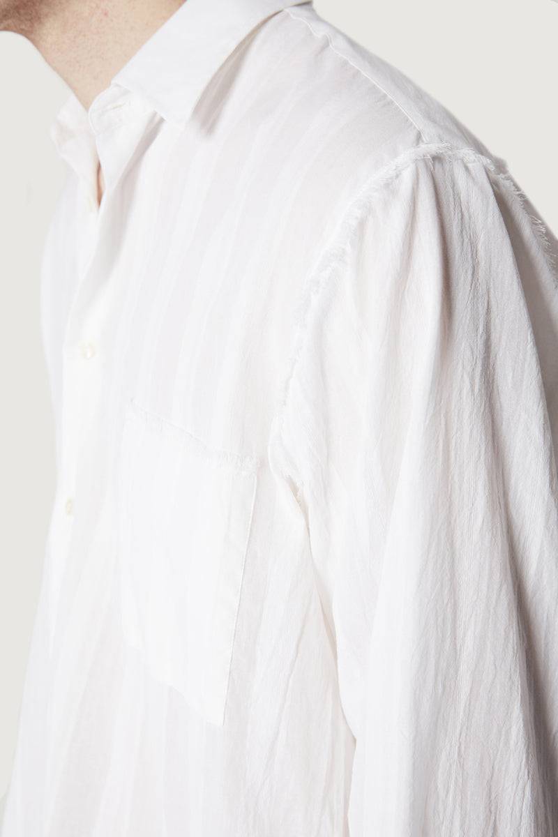 Paura ERZIN OVERSIZED SHIRT WHITE Moda