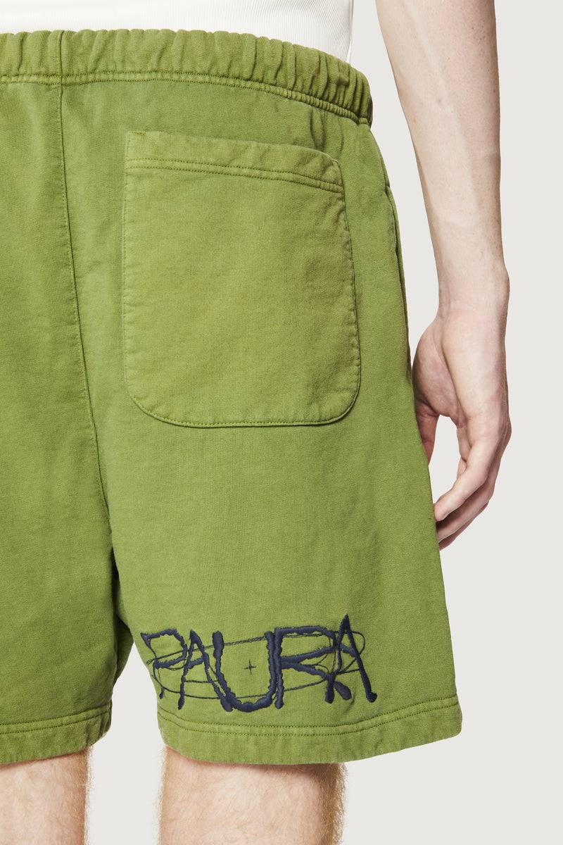 Paura FILIPPO SHORTS COSMIC LOGO GREEN Sconto di tempo limitato