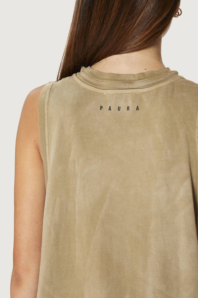 Paura HUGO TANK TOP MUD Flash Sale
