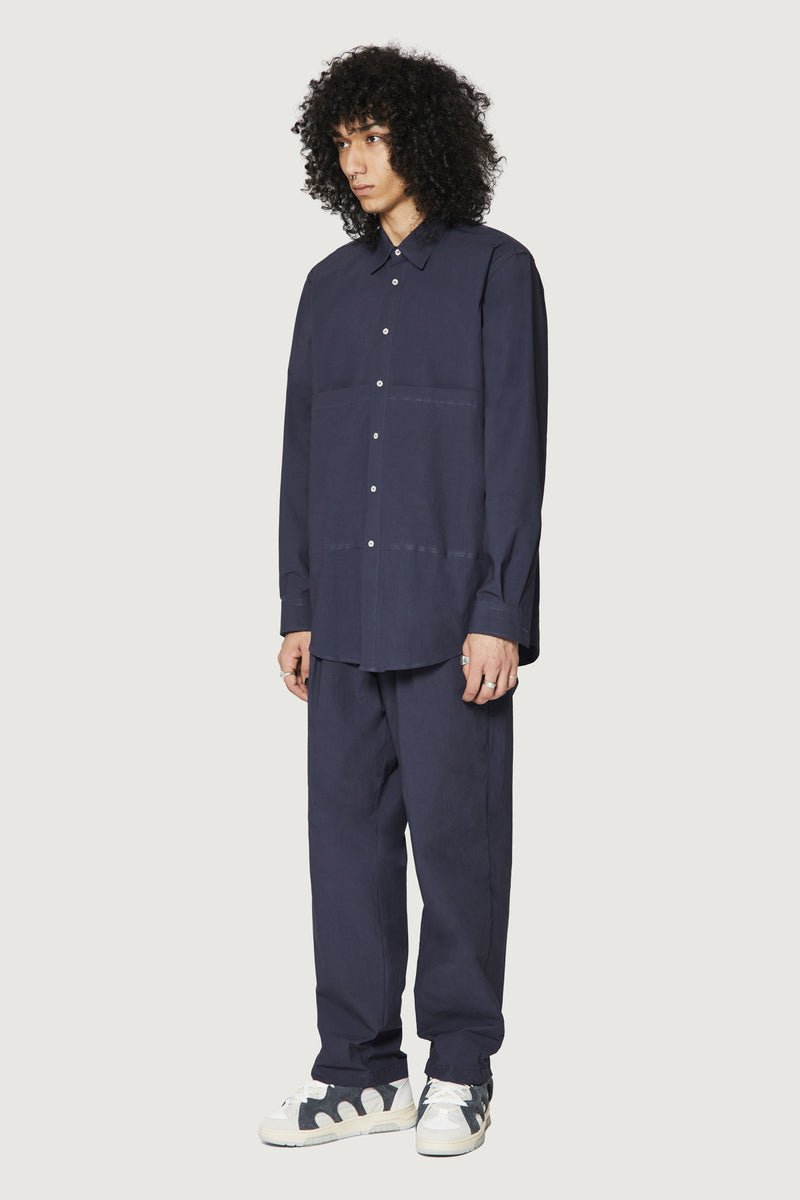 Paura KONIA OVERSIZED SHIRT DARK BLUE Offerta migliore