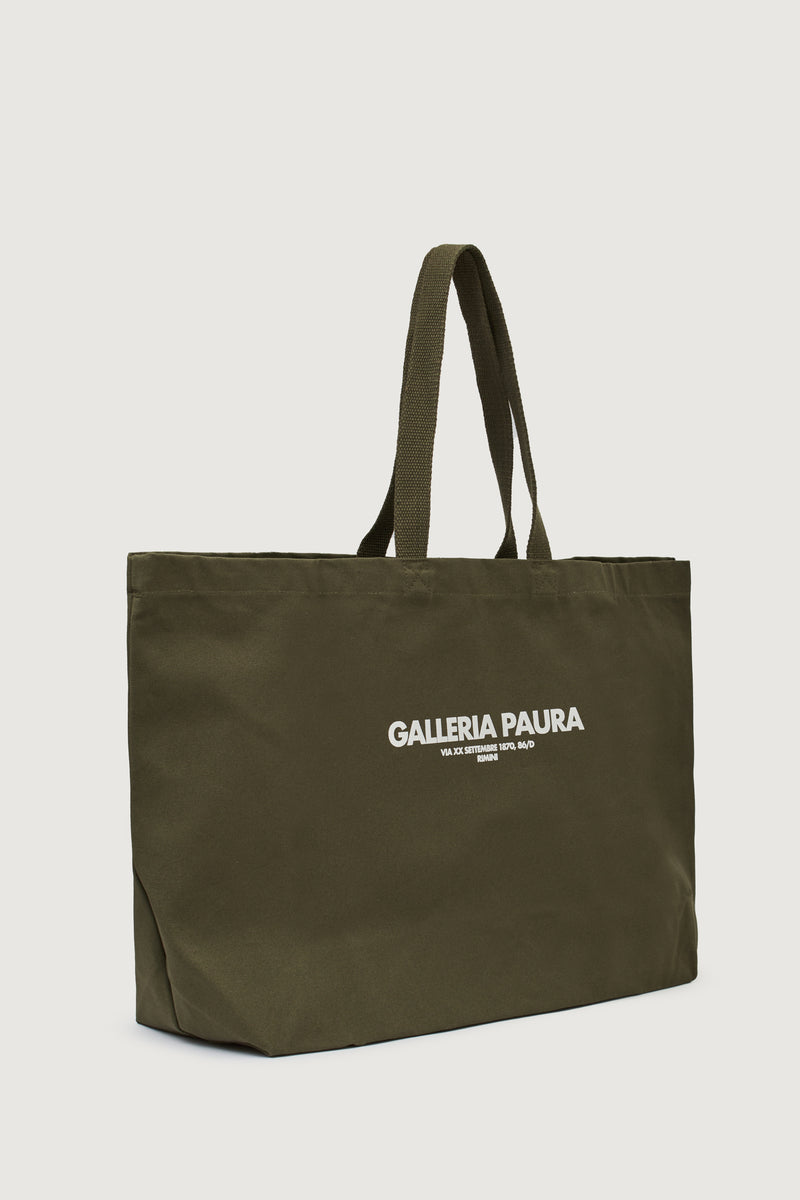 Paura NORA TOTE BAG MILITARY GREEN Grandi sconti