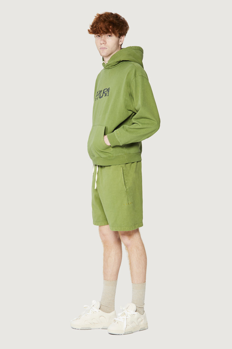 Paura SANTI HOODIE SWEATSHIRT COSMIC LOGO GREEN Latest stili