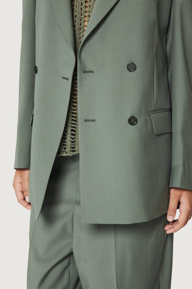 Paura THOM DOUBLEBREASTED SUIT JACKET SAGE Fino al 50% di sconto